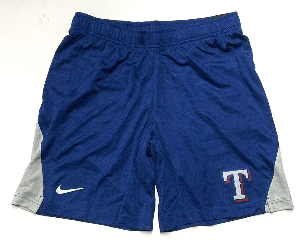 Nike Texas Rangers Dri-fit Shorts Mens Sz XL MLB Team Logo N256-018P NWT